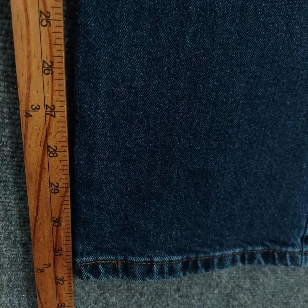 Mott & Bow Jeans Mens 35x32 Blue Dark Wash Regular Straight Stretch Denim Pants